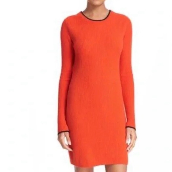 007 RAG & BONE Women's Liliana Long Sleeve Cashmere Sunburst Dress, Large - Picture 10 of 14